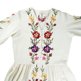 شمال فلسطين - ثوب طيرة حيفا 1 زهور كبيرة